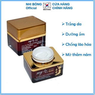 Kem nhân sâm - Kem trắng da chiết xuất nhân Sâm Ngày và Đêm My Gold 50ml [Chính Hãng Hàn Quốc]