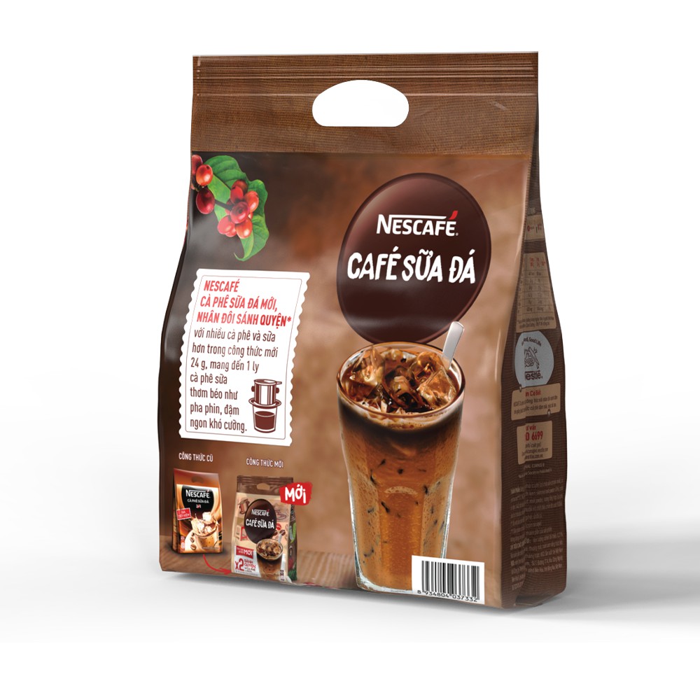 Nescafe Cà Phê Sữa Đá Hòa Tan Bịch 25 Gói * 20G | BigBuy360 - bigbuy360.vn