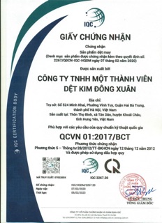 KT vải kháng khuẩn Đông Xuân