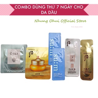 Combo dùng thử ohui sum whoo cho da dầu trong 7 ngày