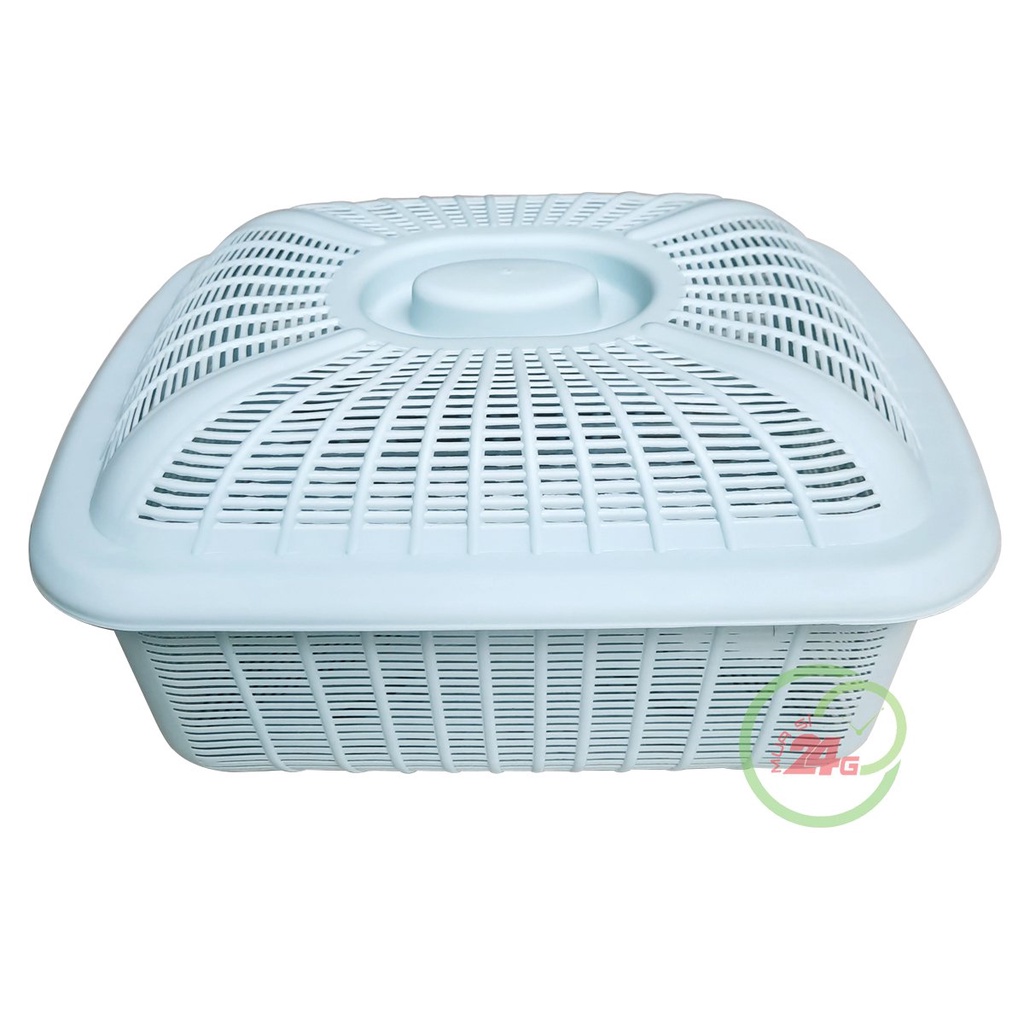 Rổ Vuông Có Nắp Đậy Nhựa Việt Nhật 3270, Rổ Đựng Hoa Quả Rau Củ Kèm Nắp Tiện Lợi