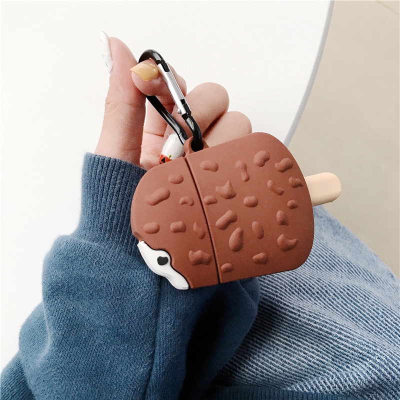 Vỏ Đựng Bảo Vệ Hộp Sạc Tai Nghe Airpods 1 / 2 Hình Que Kem