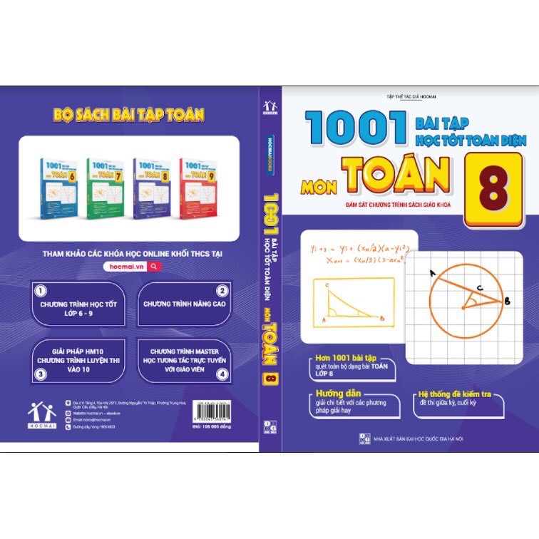 Sách - 1001 bài tập học tốt toàn diện môn Toán lớp 8