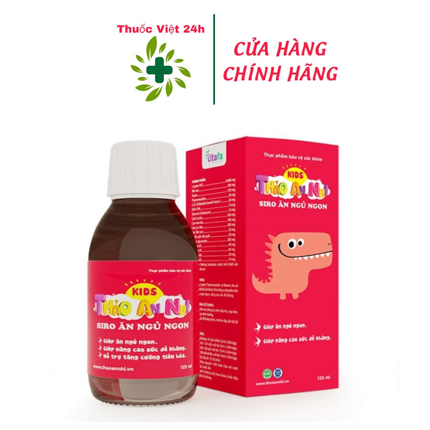 THẢO AN NHI Siro Giúp Bé Ăn Ngủ Ngon - Chai 125m-ThuocViet24h