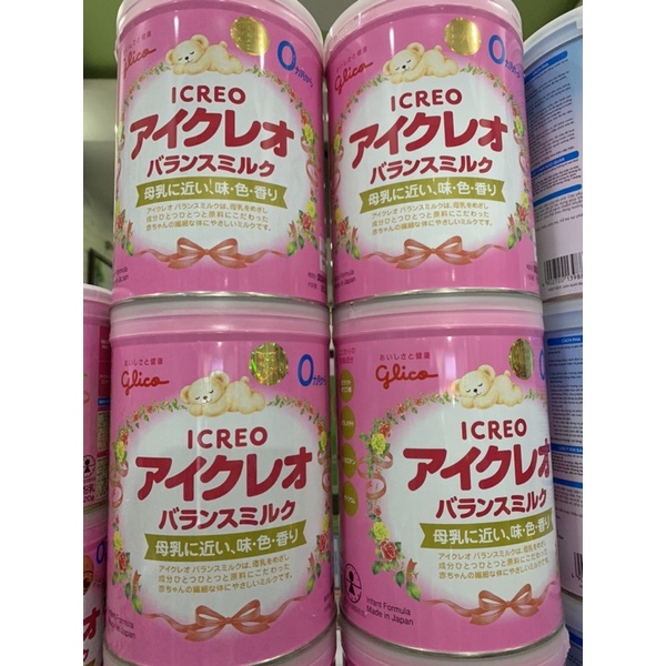 Lon Sữa Nhật Bản Glico Icreo số 0 800g chính hãng