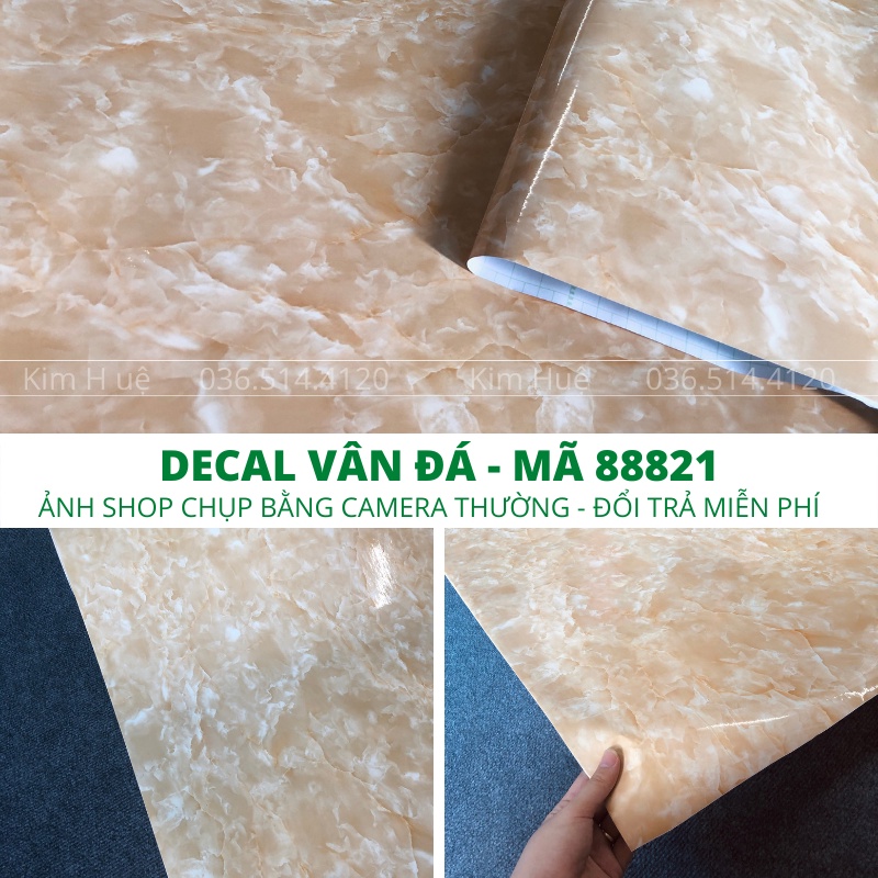 Giấy dán tường giả đá dán mặt bàn bếp, decal vân đá nhiều mẫu đẹp Kim Huệ decor giá rẻ khổ 1.2mx0.5m