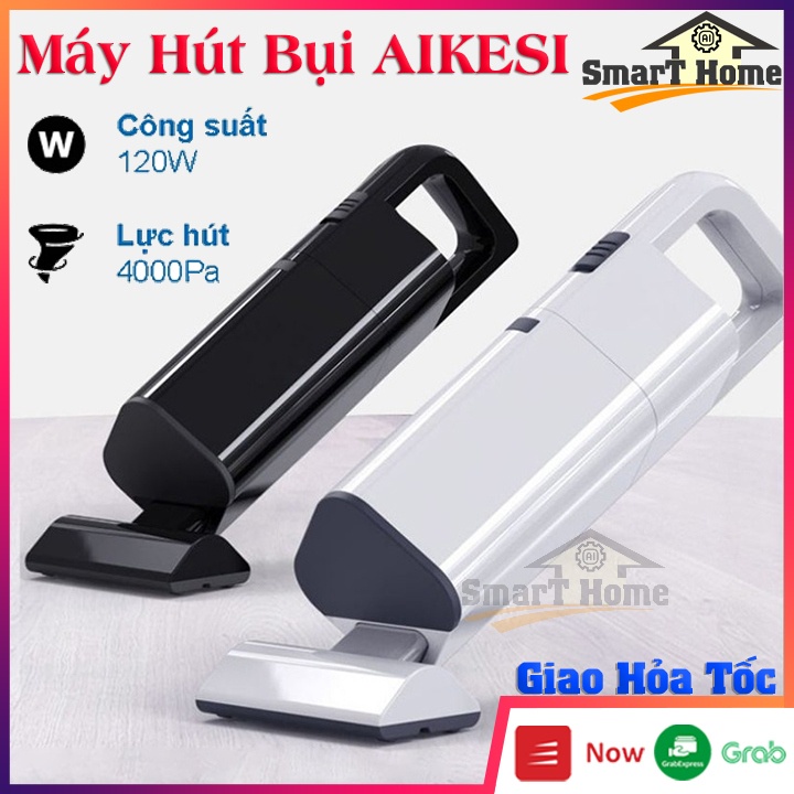 Máy Hút Bụi Cầm Tay Mini Không Dây Đa Năng AIKESI - Máy Hút Bụi Không Dây Cầm Tay Lực Hút Lớn 4000Pa Hút Bụi Ô Tô , Nhà