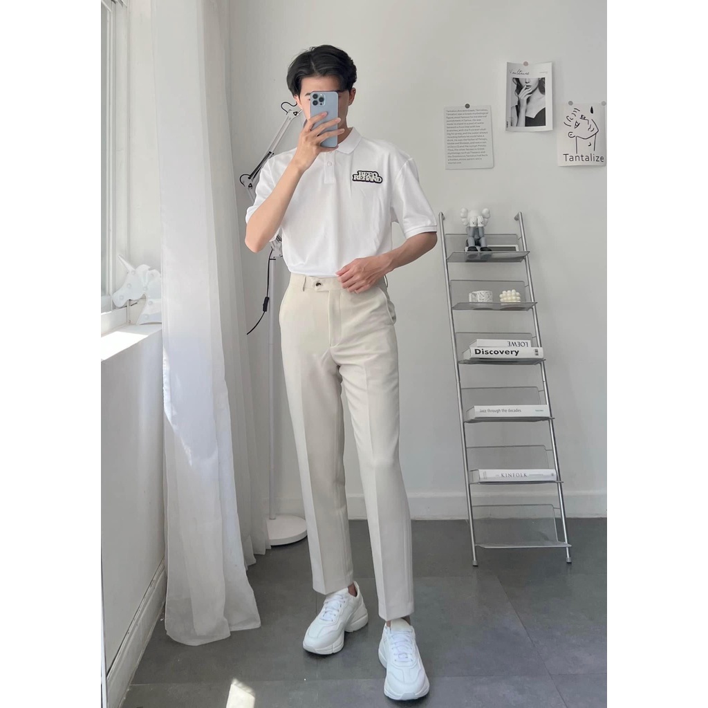 Quần Tây Nam Hàn Quốc QCK007 ( 3 màu: Trắng, Đen, Kem )