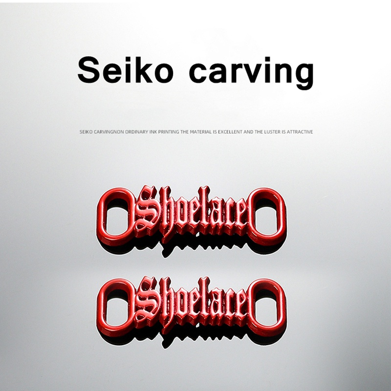 1 Cặp Khóa Dây Giày Thể Thao A-J03 Bằng Kim Loại Hình Chữ Cái DIY