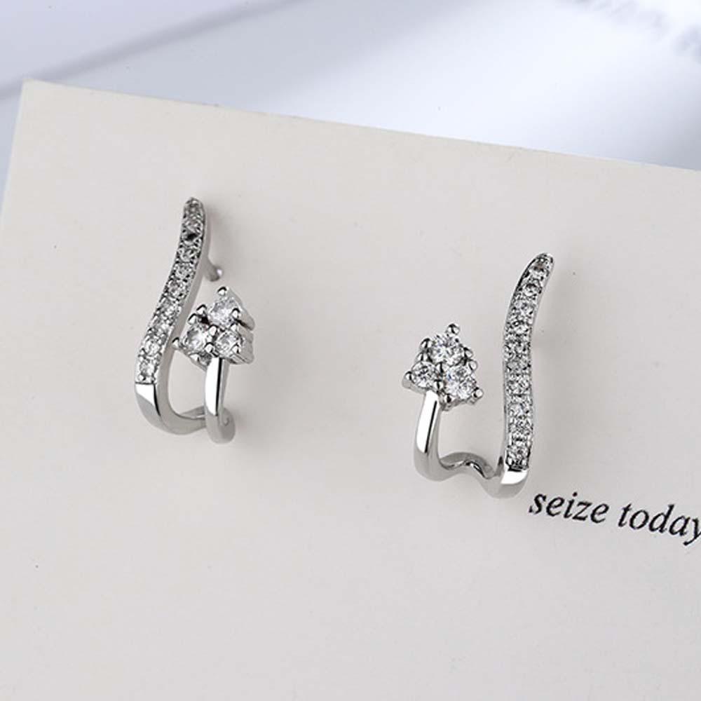 Bông Tai Dạng Cong Thiết Kế Hình Học Thời Trang Hàn Quốc