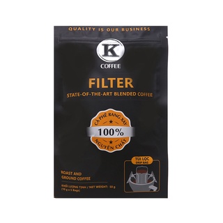 Cà phê phin giấy k coffee filter túi 50g, date: 15/12/2023