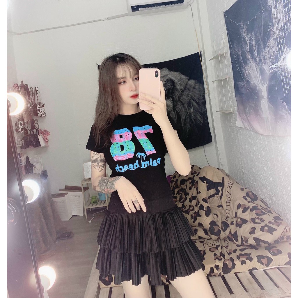 áo kiểu croptop xinh đủ màu ảnh thật dưới 45kg