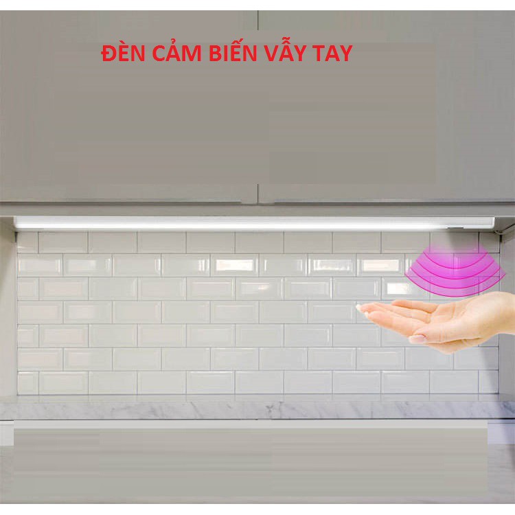 Đèn cảm biến hồng ngoại vẫy tay lắp tủ bếp tủ quẩn áo nguồn 5V đèn cảm biến vẫy tay đèn trang trí tủ