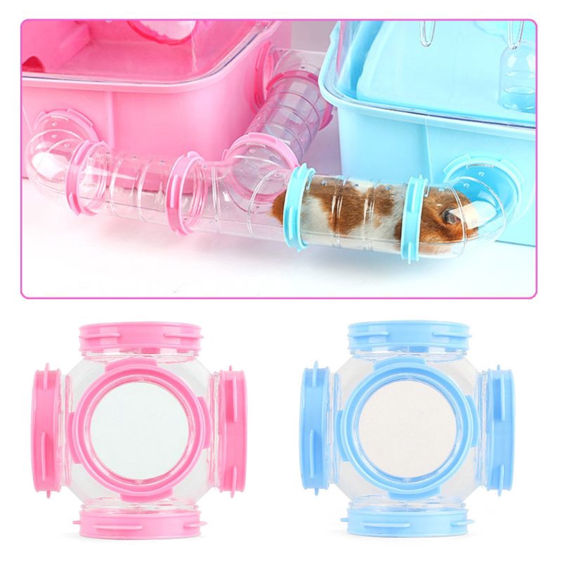 Ống chui gắn lồng nuôi hamster bằng acrylic trong suốt