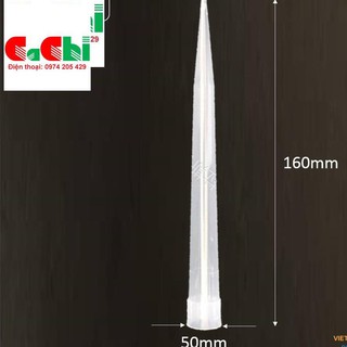 Đầu tip 10ml miệng 16mm dài 150mm, cho micropipet 10ml ( cái)