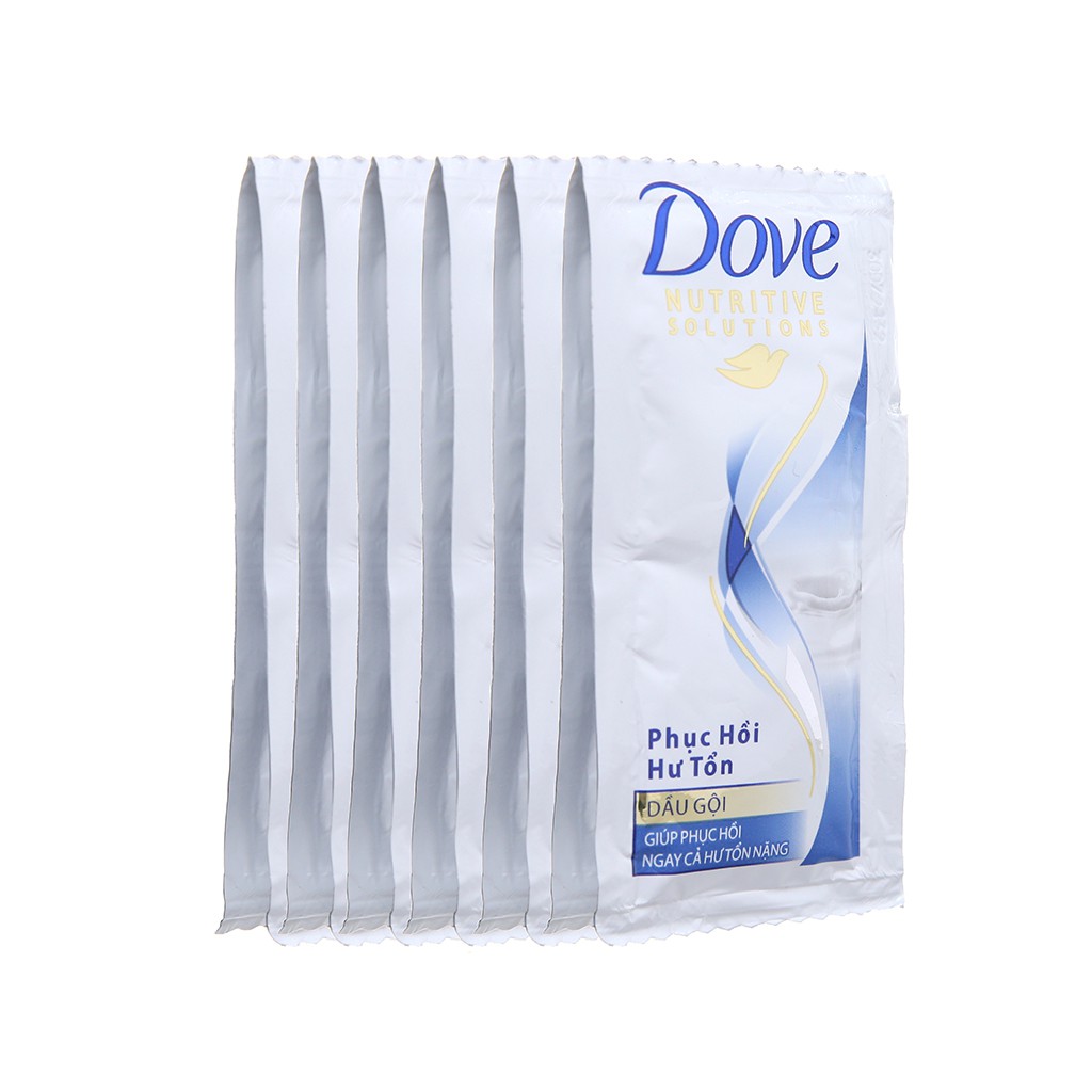 Dầu gội Dove phục hồi hư tổn (5.8ml x 12 gói)