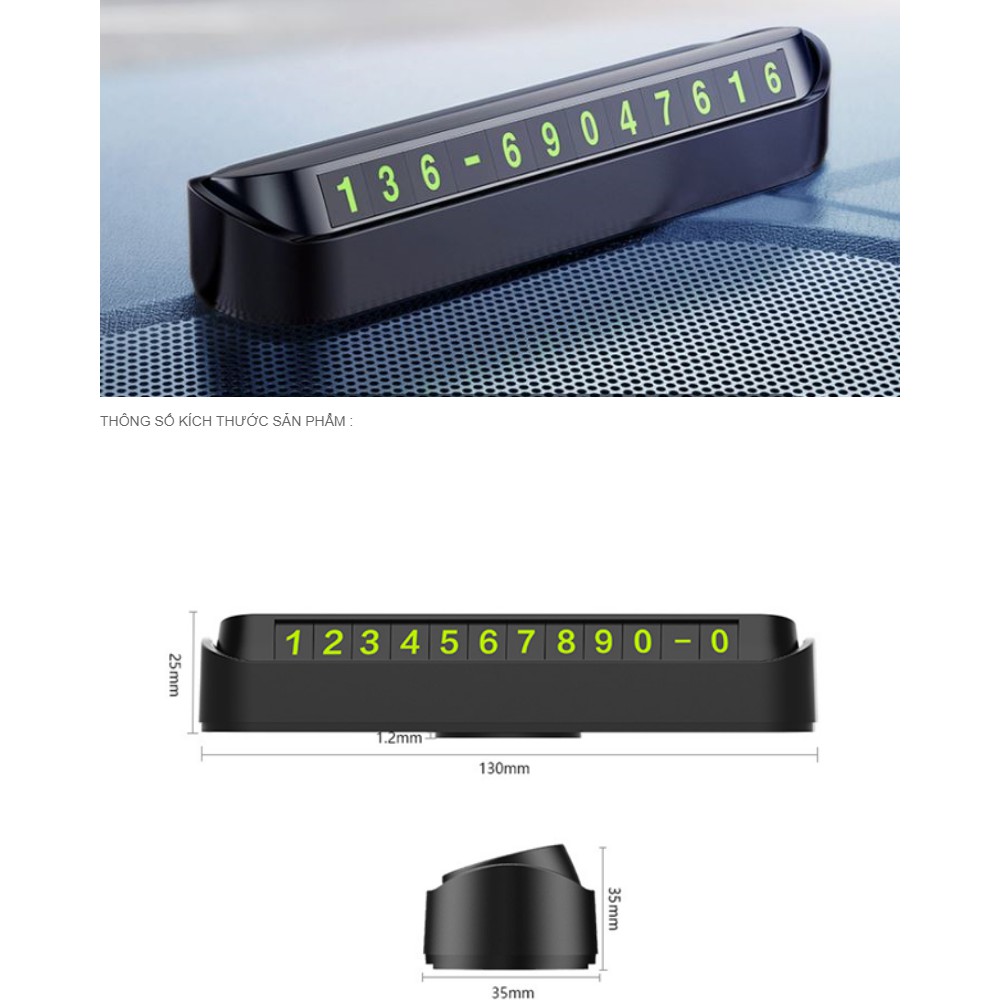 Thẻ để lại số điện thoại trên xe hơi ON - OFF cực dễ | BigBuy360 - bigbuy360.vn