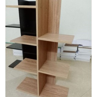 KỆ SÁCH GỖ VUÔNG 5 TẦNG