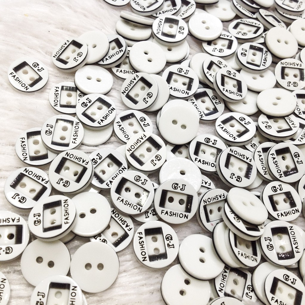 5 Chiếc cúc áo sơ mi nam nữ thời trang Nút in chữ đính kết quần tây kiểu