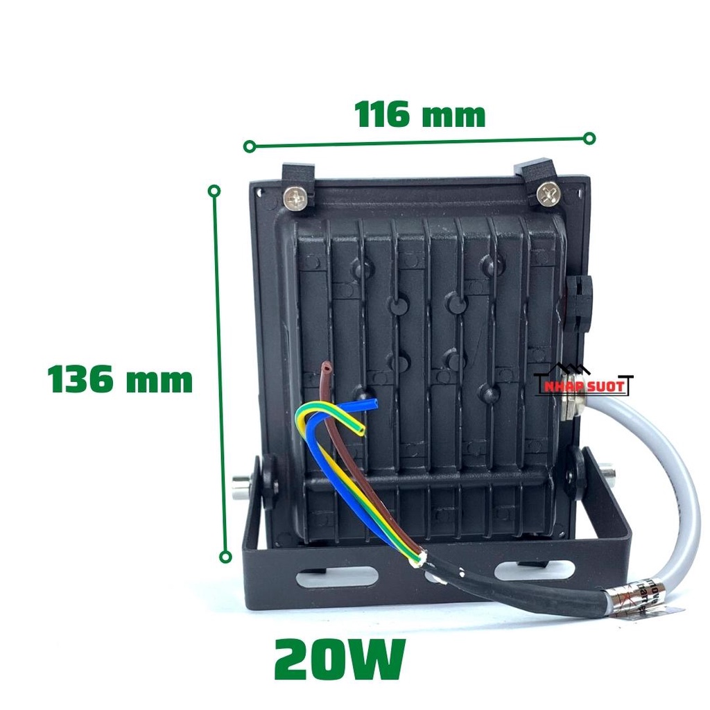 [Chính hãng] Đèn pha LED Rạng Đông chiếu hắt 20W, 30W, 50W có thể lắp ngoài trời chịu nước IP66 (CP06)