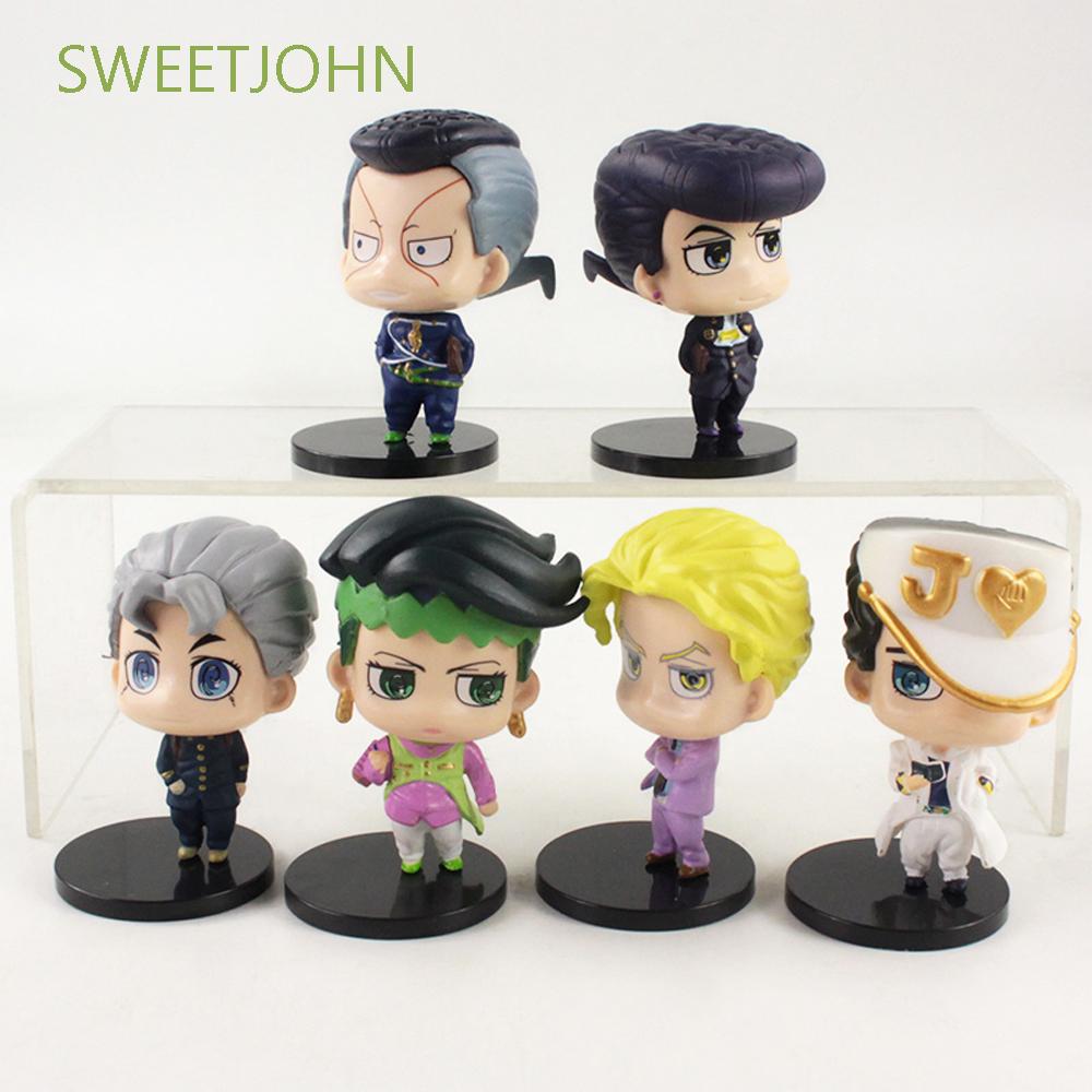 Set 6 Mô Hình Đồ Chơi Nhân Vật Trong Phim Hoạt Hình Jojo 's Bizarre Adventure 7cm