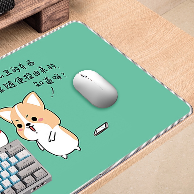 Tấm lót chuột và bàn phím Ankndo chống trượt để chơi game họa tiết hoạt hình dễ thương màu hồng