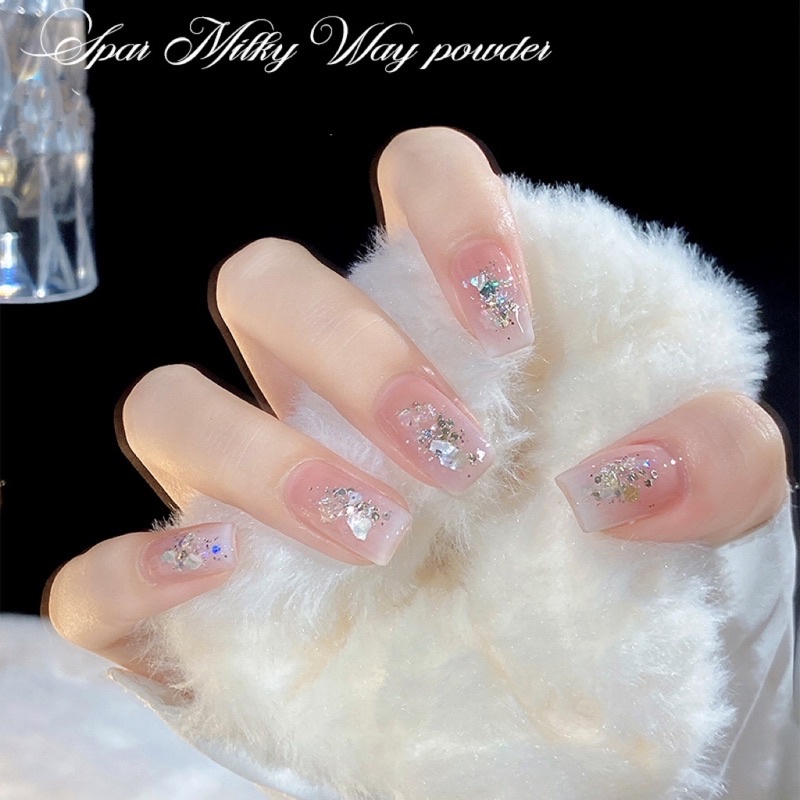 phụ kiện nhũ xà cừ siêu sáng trang trí nail