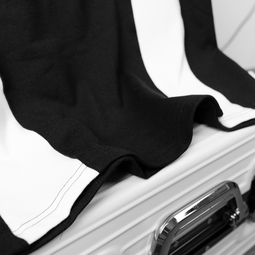 Áo thun POLO nam SEELU Fullbox, vải cá sấu Cotton, chống nhăn, thoáng mát - Phối 2 sọc thân