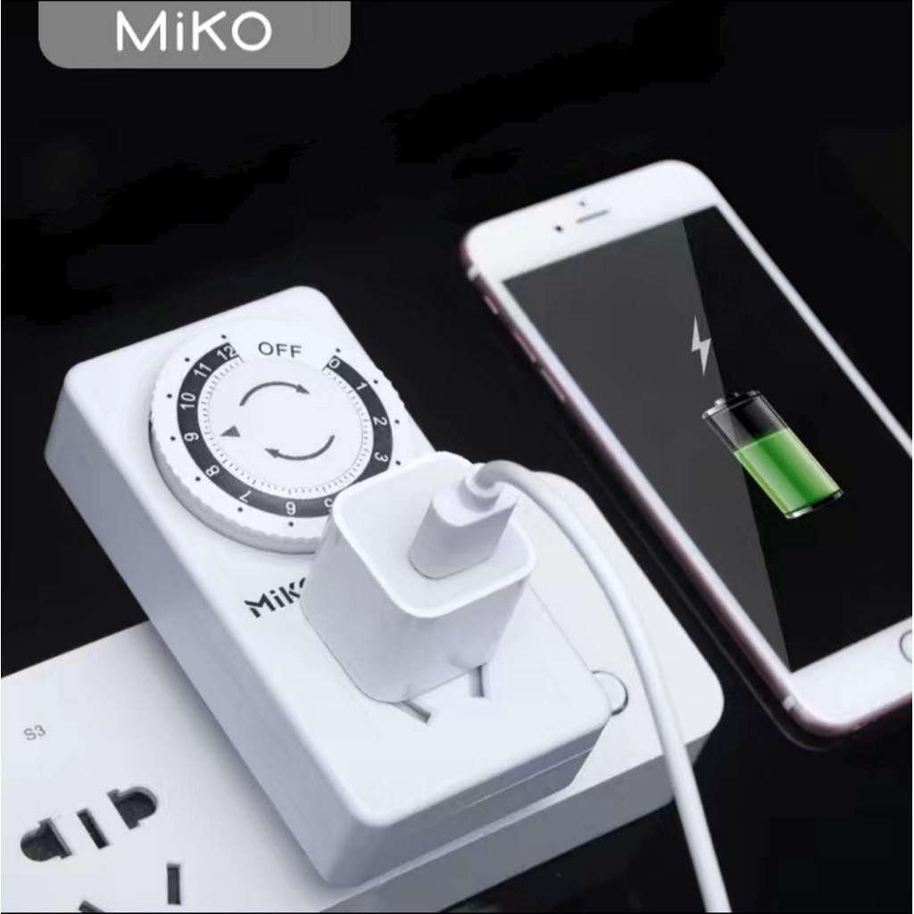 Ổ cắm hẹn giờ bằng cơ Miko MK-958 công suất 10A/220V