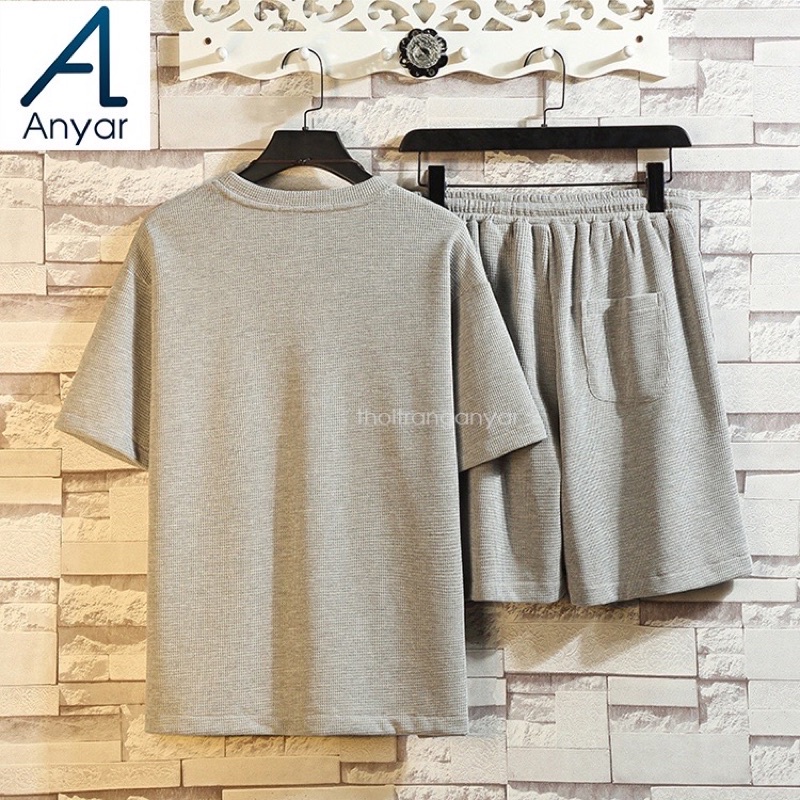 Bộ thun nam, đồ bộ nam mùa hè chất Cotton Xốp Thái phong cách thể thao trẻ trung mạnh mẽ