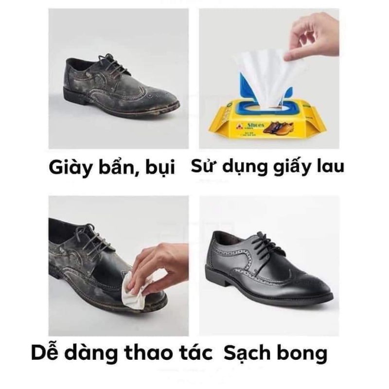 Khăn giấy lau giày siêu sạch