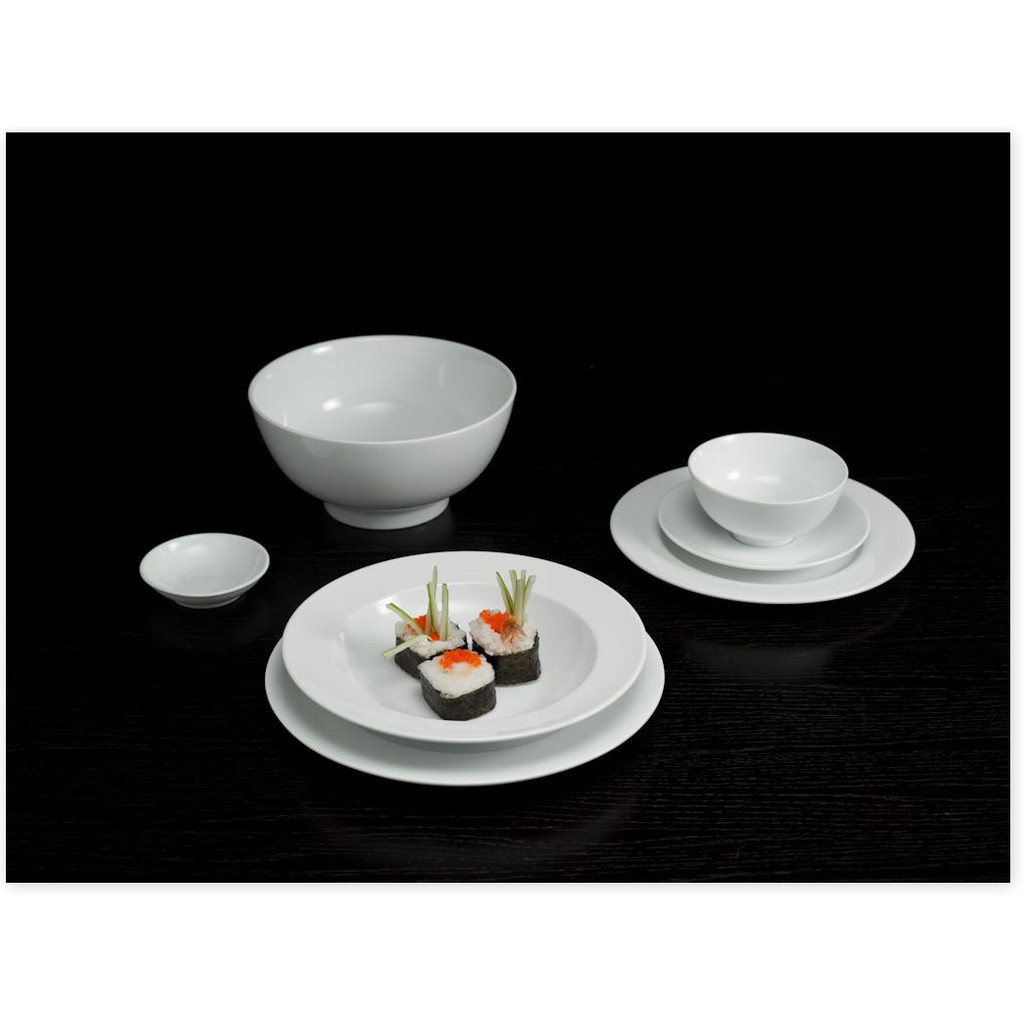 Tô Cao Minh Long 20cm Trắng - Tô Lớn gốm sứ minh long Jasmine sứ trắng cao cấp