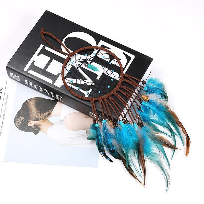 Dreamcatcher Hình Mặt Trăng Ngôi Sao DIY Phong Cách Bắc Âu