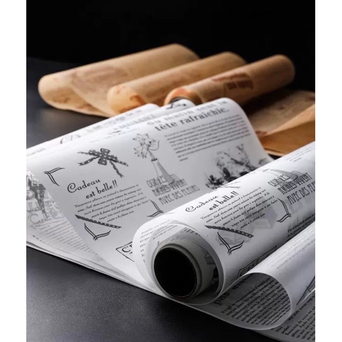 GIẤY NẾN THẤM DẦU HÌNH TỜ BÁO SIÊU SANG CHẢNH