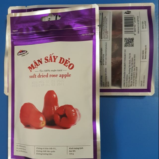 Mận (Roi) sấy dẻo Vinamit 100gr