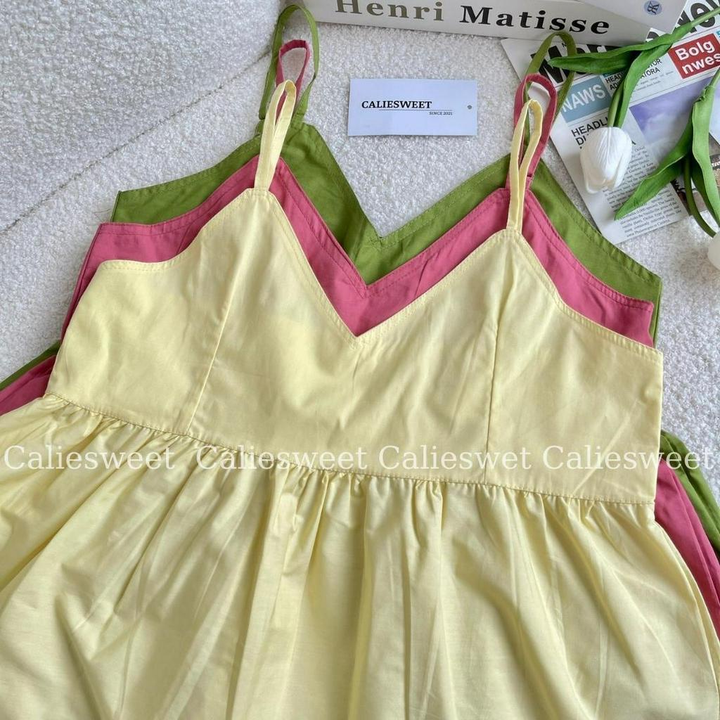 Áo 2 dây babydoll Caliesweet áo 2 dây thoáng mát ngày hè năng động thời trang