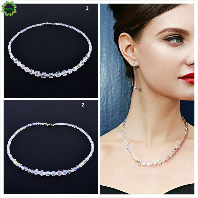 Dây Chuyền Choker Mặt Vuông Đính Đá Đơn Giản Cho Nữ