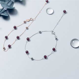 Combo 2 lắc tay bạc đính đá trẻ trung