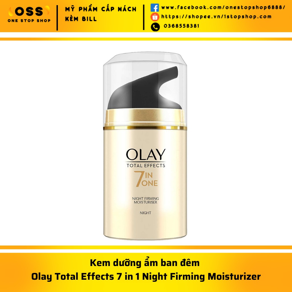 Kem dưỡng ẩm Olay Total Effects 7 in 1 Night Firming Moisturizer - 50g