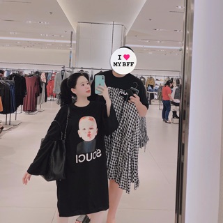 [ MẶC LÀ YÊU ] VÁY In Hình Em Bé Yêu Vô Cùng- Chất Đẹp Lắm ạ