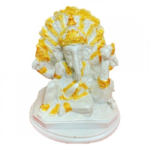 Tượng Phong Thủy Voi Thần Ganesha Trắng Thái Lan Size Nhỏ Thu Hút Tài Lộc Cát Khí Hộ Mệnh May Mắn
