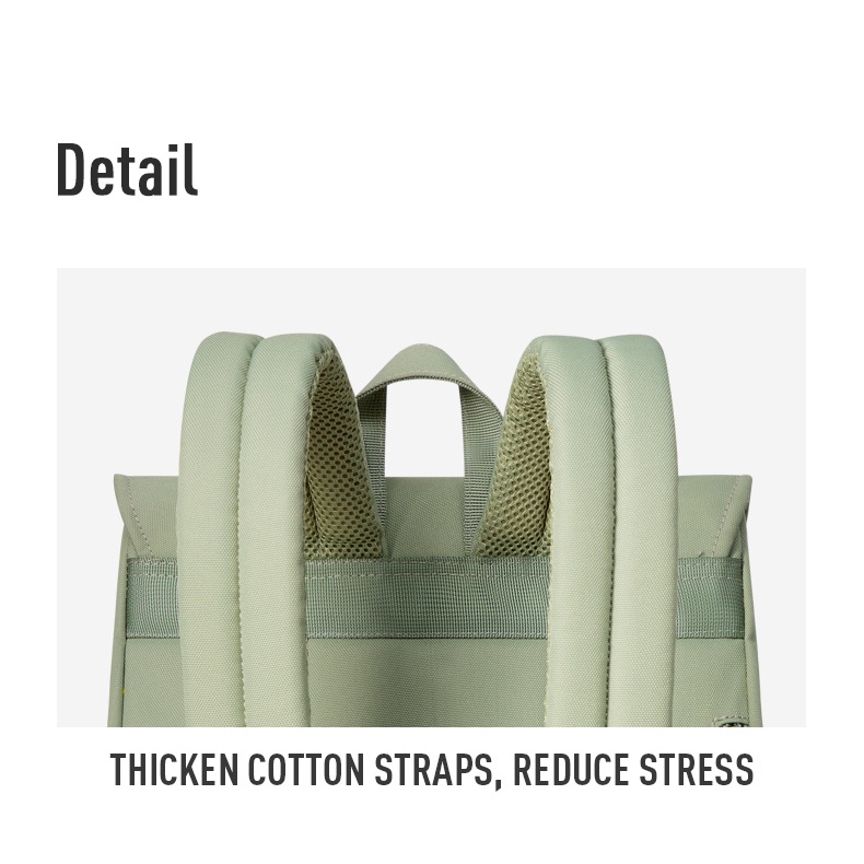 MAH YOUNG Ba lô máy tính xách tay Trẻ Trung Cactus Green Series Túi đi học không thấm nước