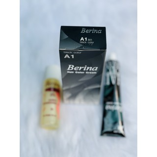 Thuốc Nhuộm tóc Berina Phủ bạc 100% (A1: tông nhuộm màu Đen) - Thái Lan