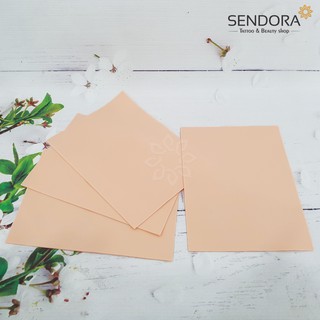 Combo 5 miếng Da hồng silicon - Da giả tập phun xăm mày, môi