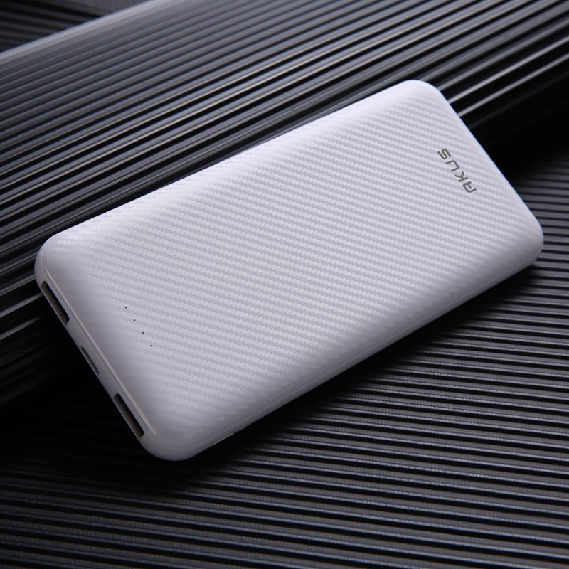 Sạc dự phòng 12000 mAh chính hãng Akus siêu bền (Trắng)