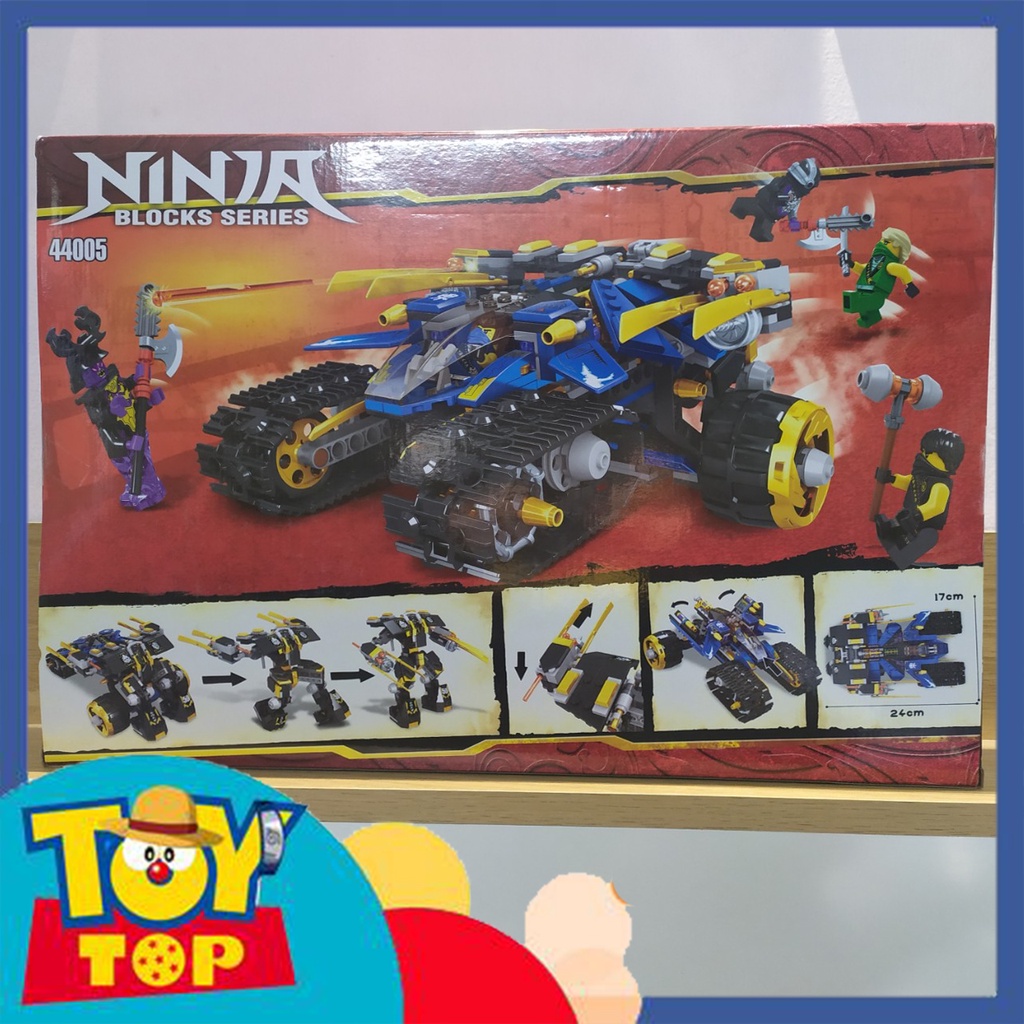 Đồ chơi lắp ráp ninjago ô tô chiến xa sấm sét bánh xích xe Thunder Chariot robot mech xếp hình ZM 44005 mô phỏng 71699