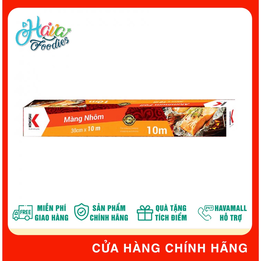 Giấy Bạc (Màng Nhôm) Hiệu Kokusai 30cmx10m – Aluminium Foil