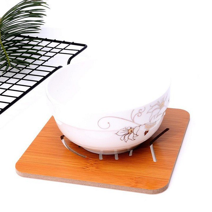 [❌GIÁ SỈ❌] MIẾNG LÓT NỒI BÁT ĐĨA BẰNG GỖ SANG CHẢNH 14,5CM 88036