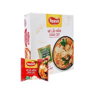 1 thùng mì Reeva lẩu nấm chua cay(chay mặn đều dùng được)