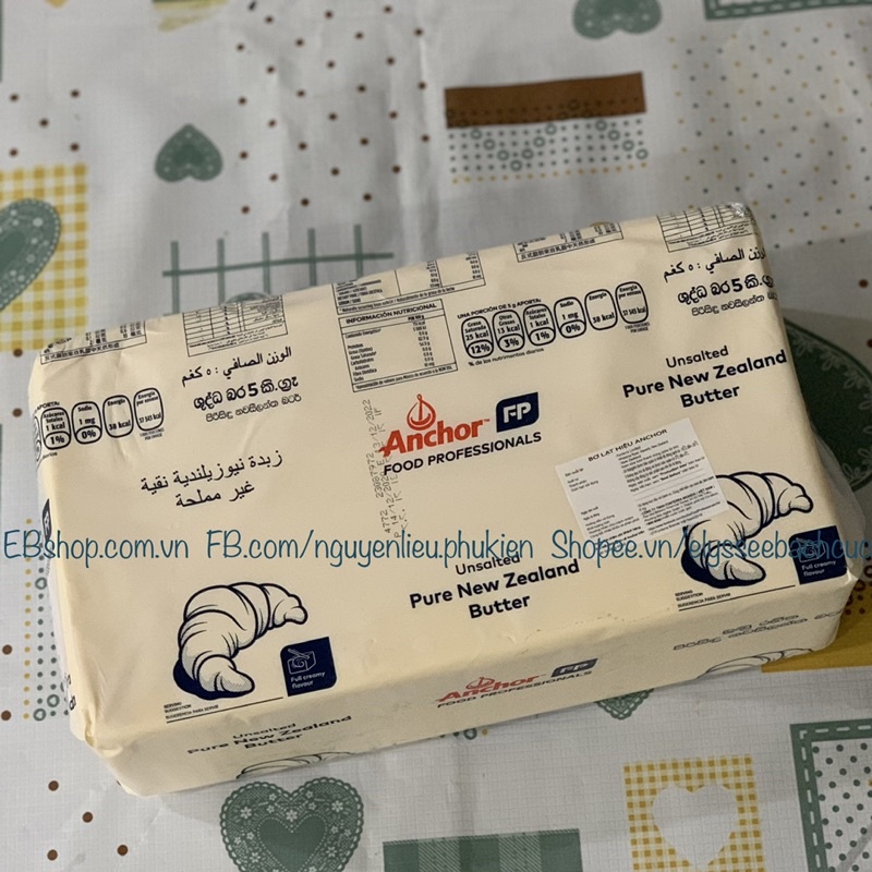 BƠ ANCHOR CẮT MIẾNG 200GR BƠ NHẠT/BƠ LẠT BƠ LÀM BÁNH